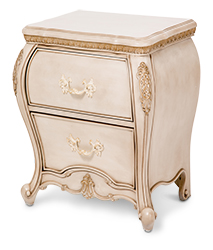 Lavelle Cottage Nightstand Blanc